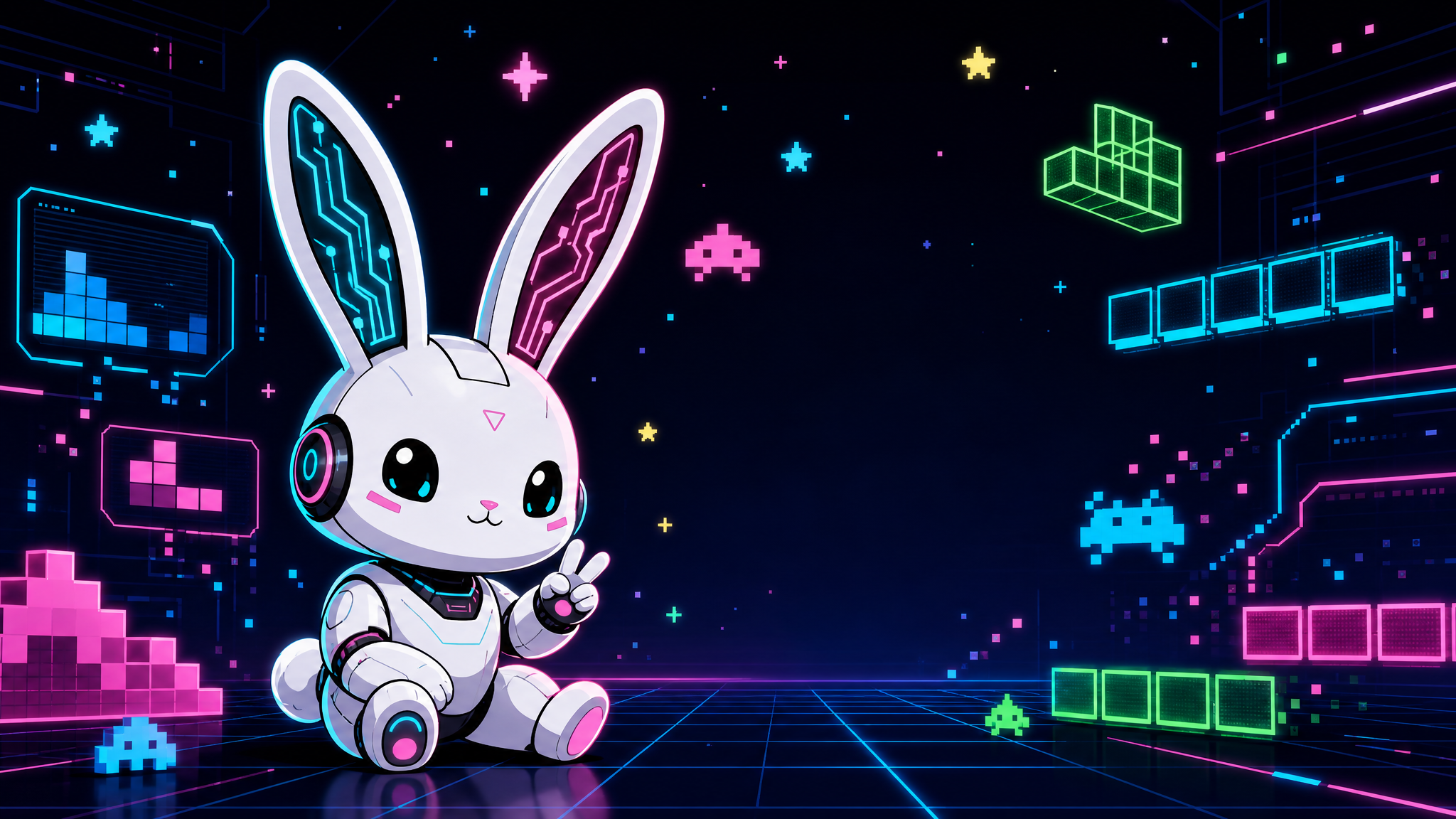 Existing HackerBunny arcade banner